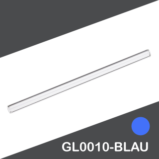Halm gerade Borosilikat 150/9/1,5mm - BLAU